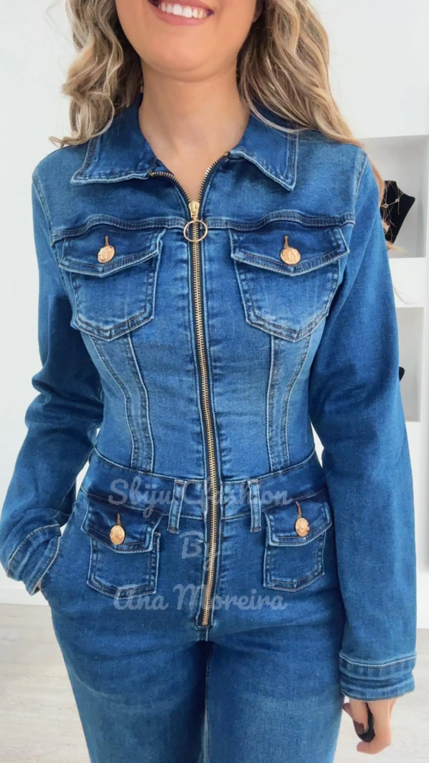 Macacão de Ganga de Manga Comprida 10