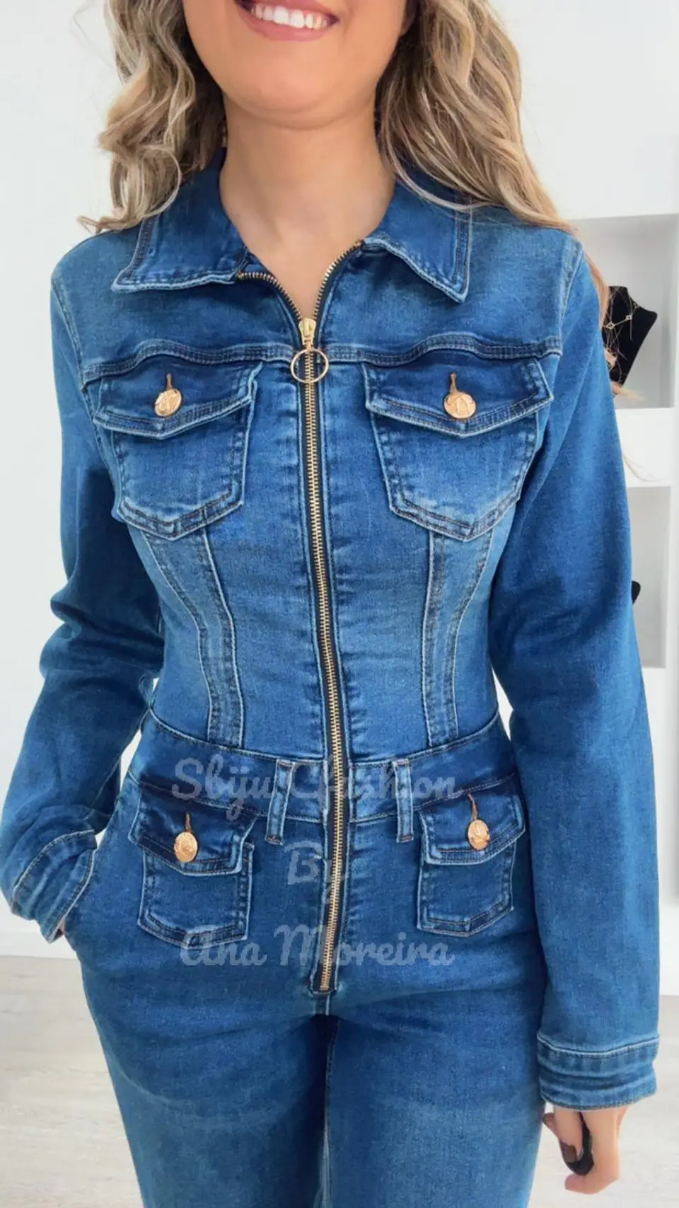 Macacão de Ganga de Manga Comprida 10