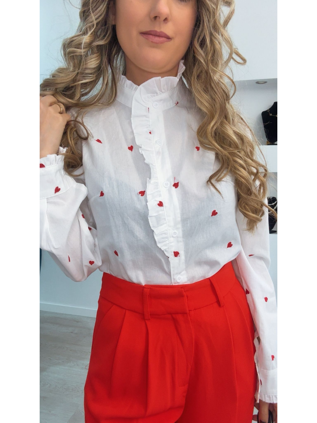 Camisa Branca com Corações 2