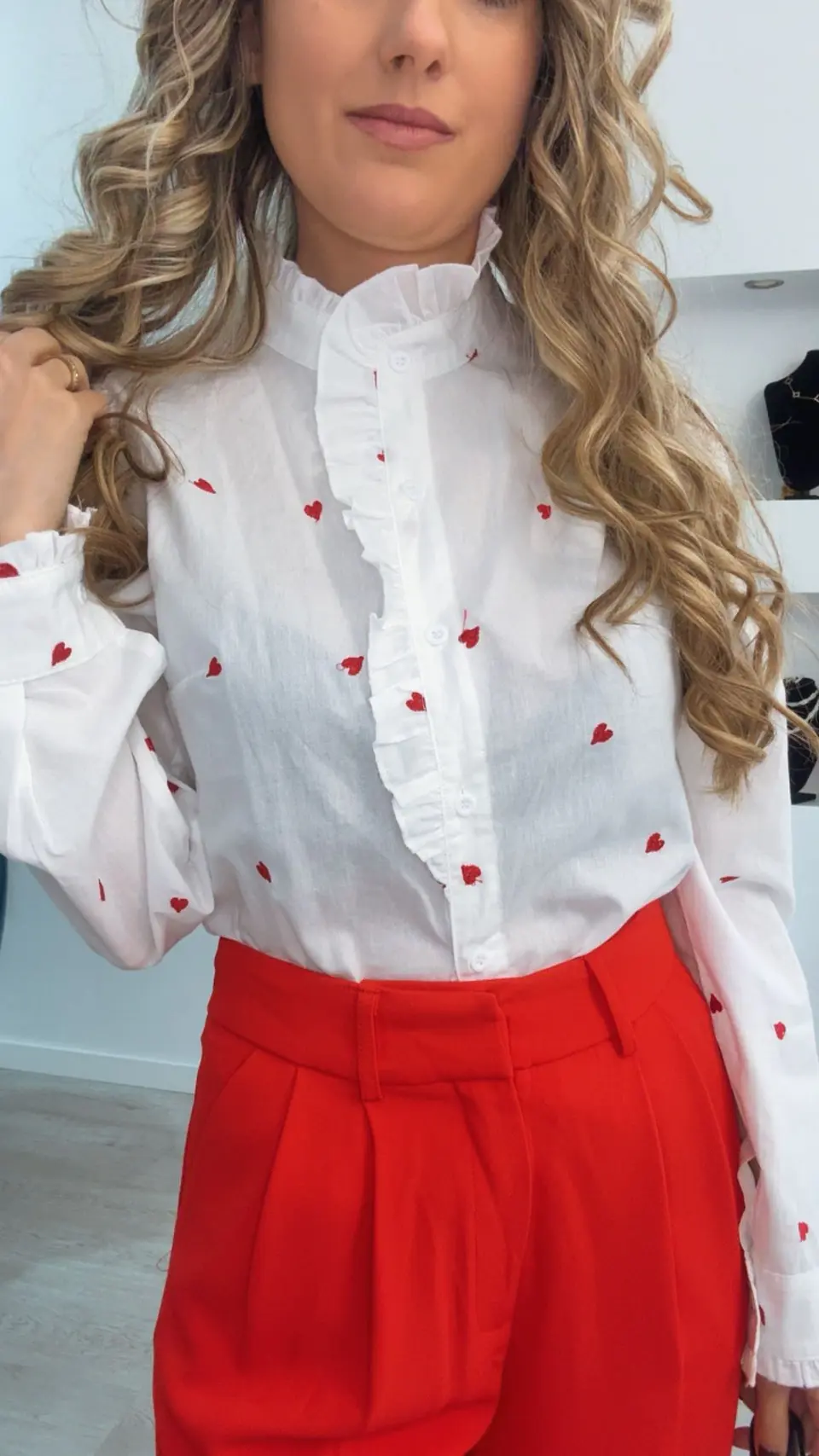 Camisa Branca com Corações 2