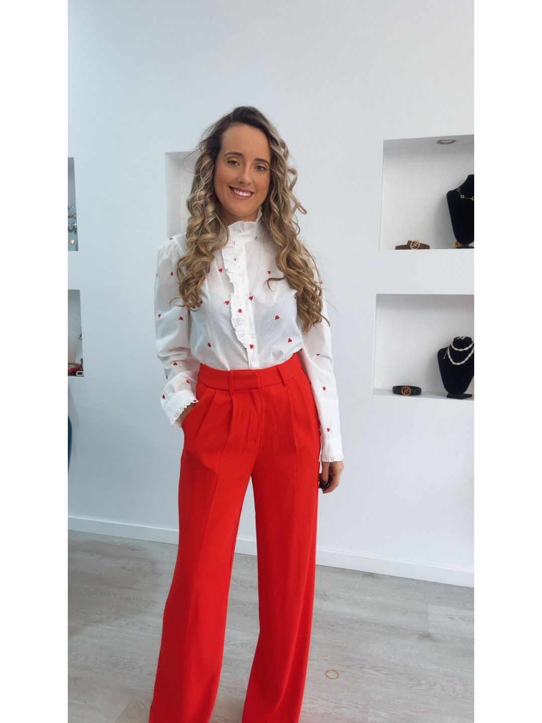 Camisa Branca com Corações 3