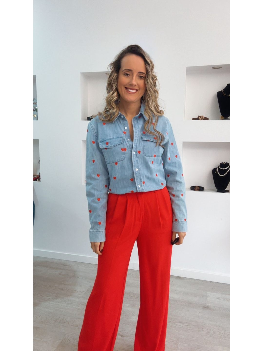 Camisa de Ganga com Corações 2