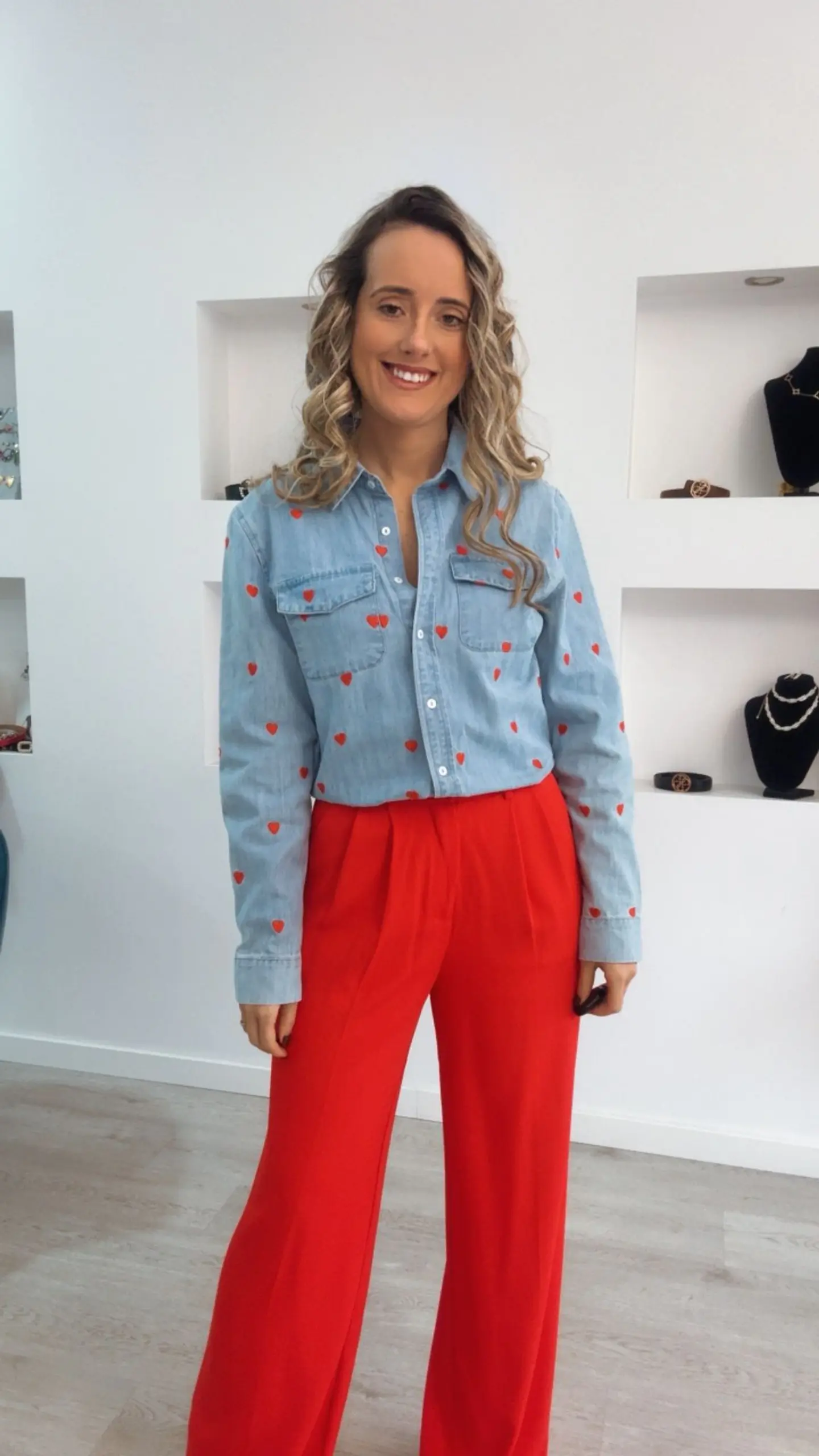 Camisa de Ganga com Corações 2