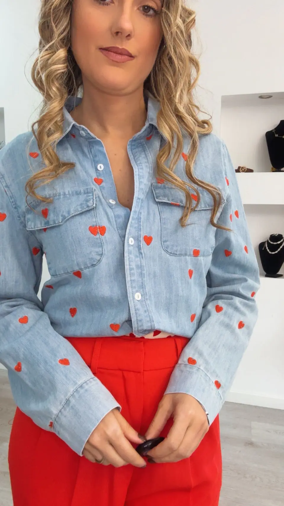 Camisa de Ganga com Corações 4