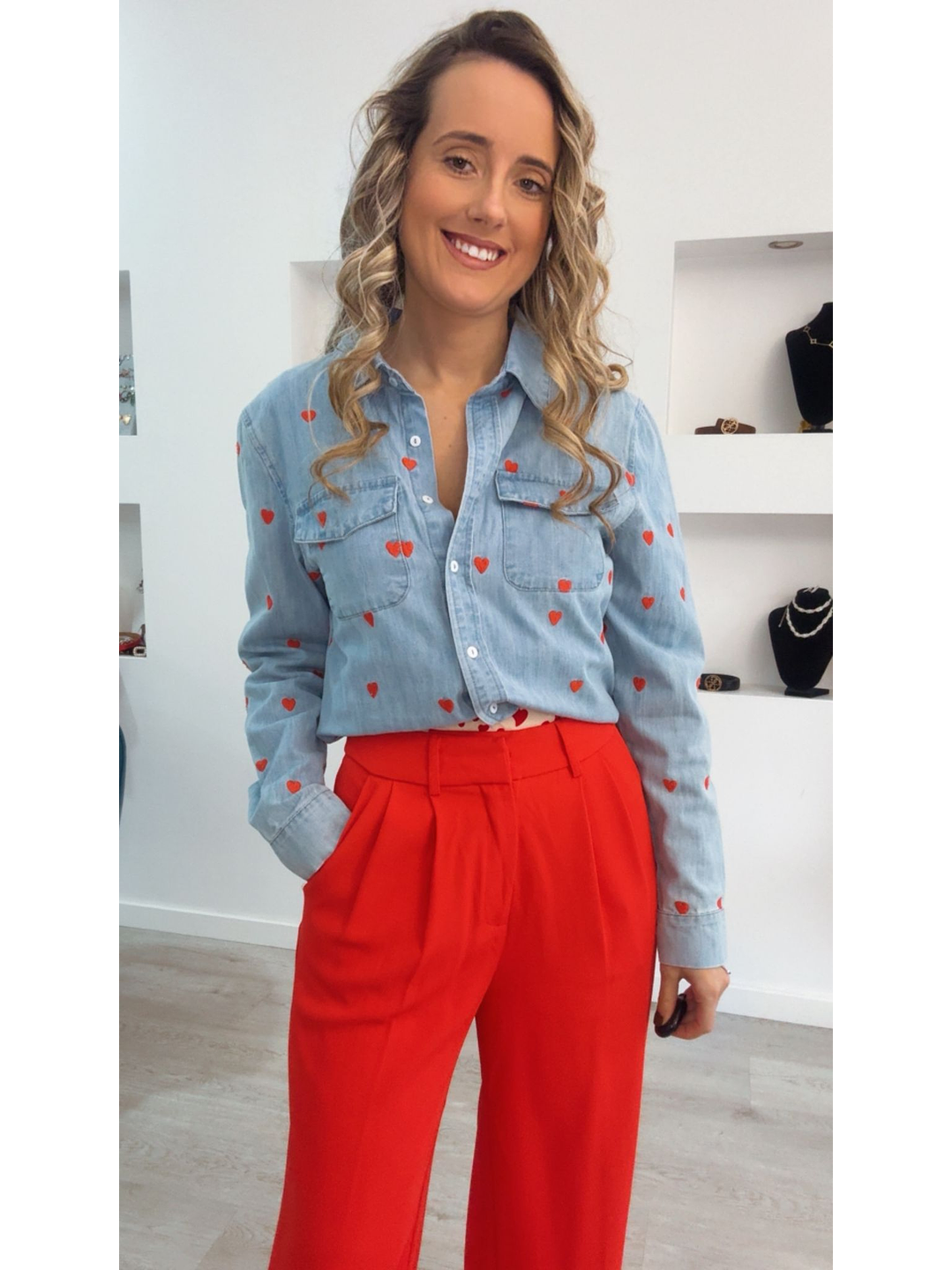 Camisa de Ganga com Corações 5