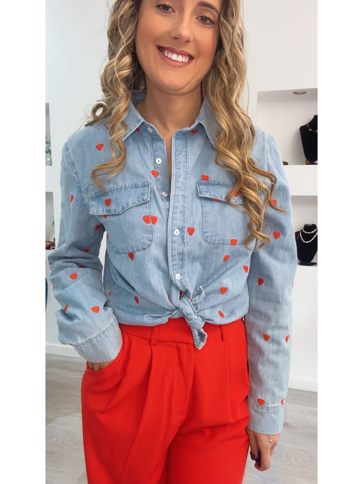 Camisa de Ganga com Corações 6