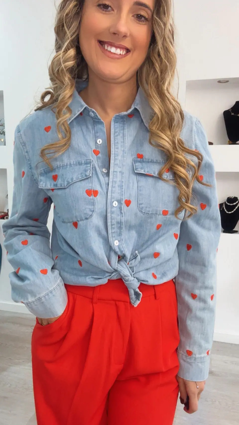 Camisa de Ganga com Corações 6