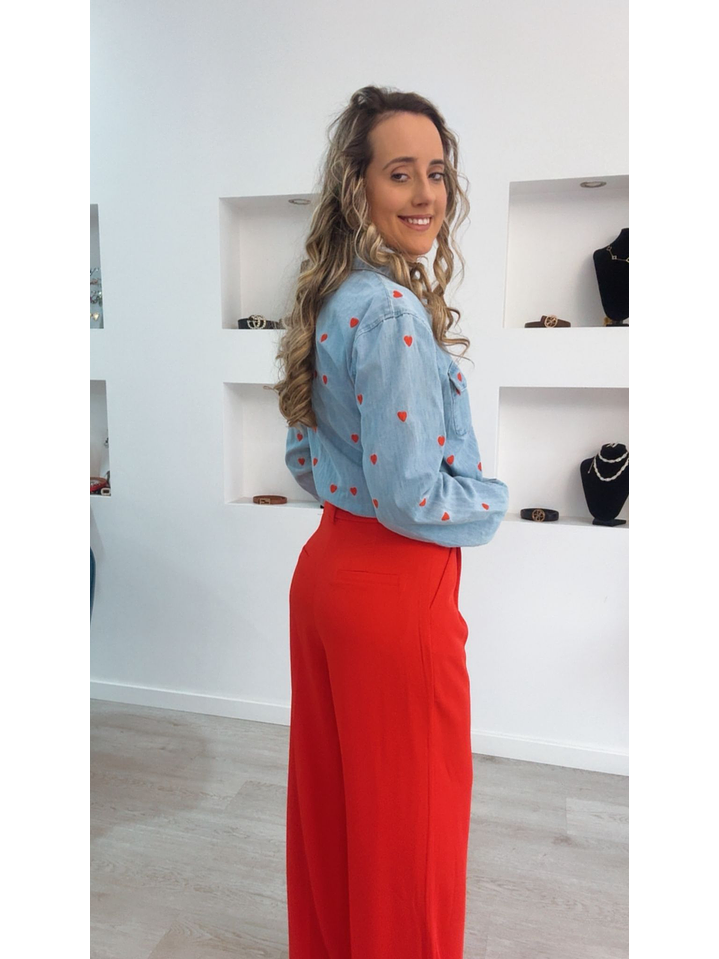 Camisa de Ganga com Corações 3