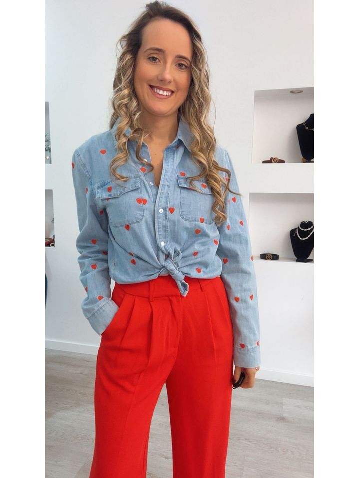 Camisa de Ganga com Corações 7