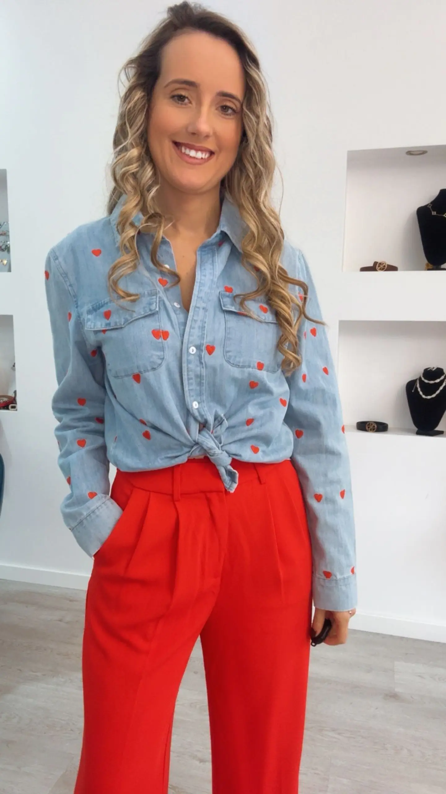 Camisa de Ganga com Corações 7