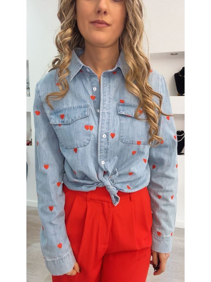 Camisa de Ganga com Corações 9