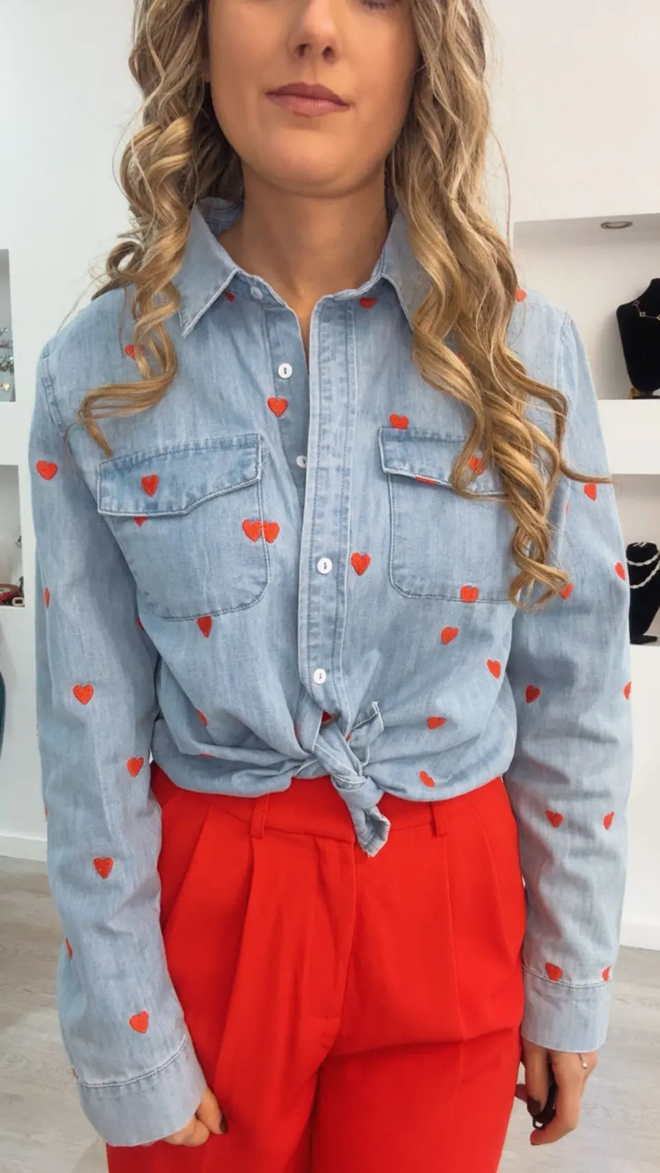 Camisa de Ganga com Corações 9