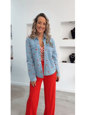 Camisa de Ganga com Corações