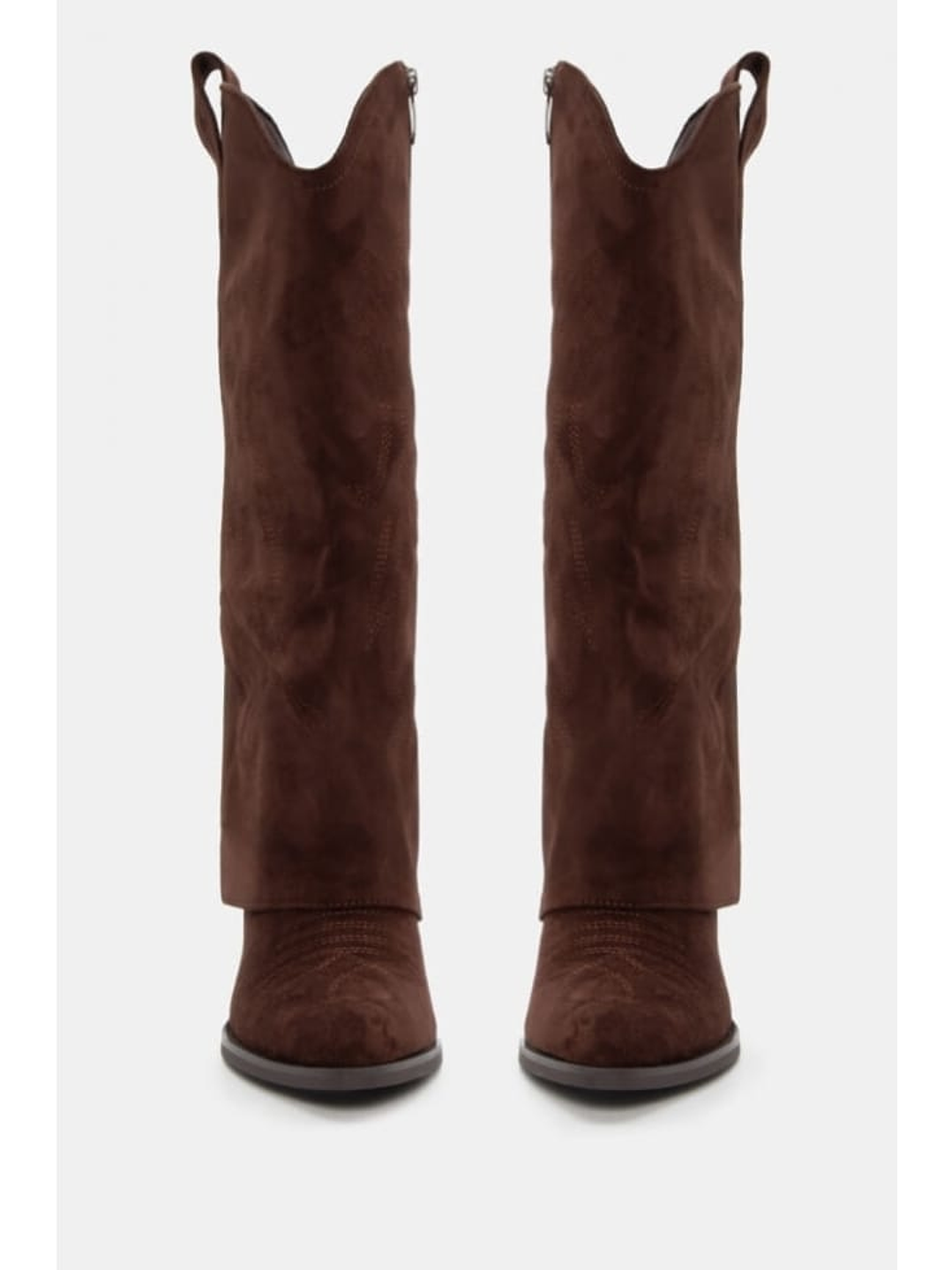 Bota Texana de Camurça com Cano Estilo Polaina (Cano Alto) 2