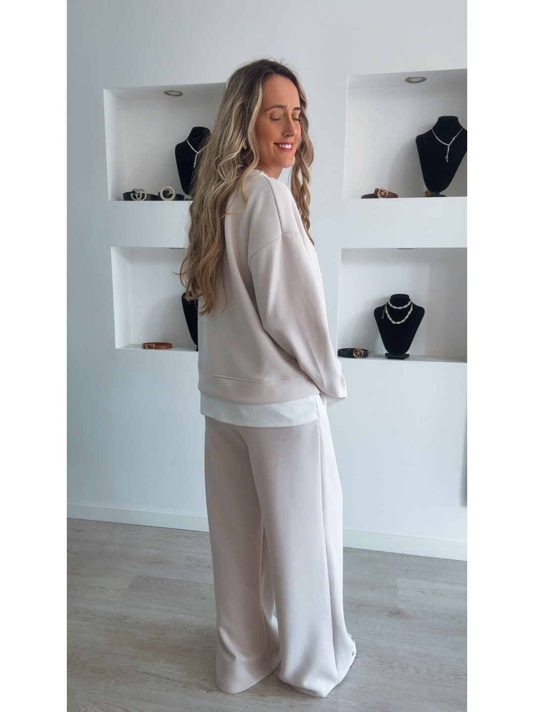 Fato de treino em algodão com detalhe de camisa - TU 5