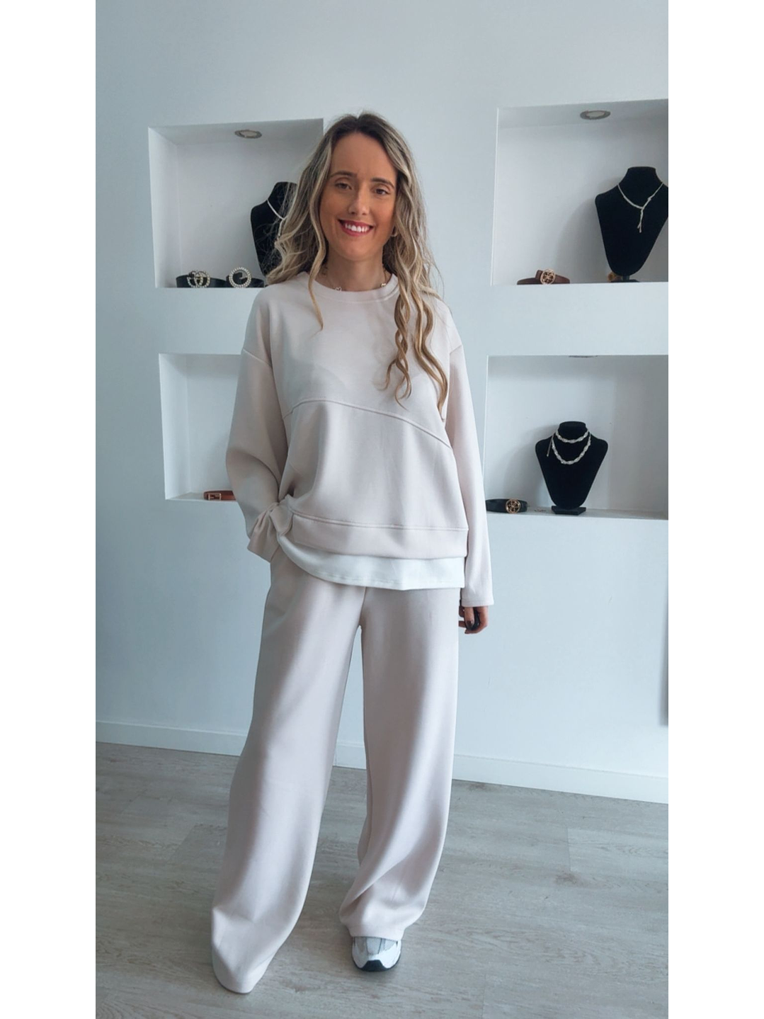 Fato de treino em algodão com detalhe de camisa - TU 4