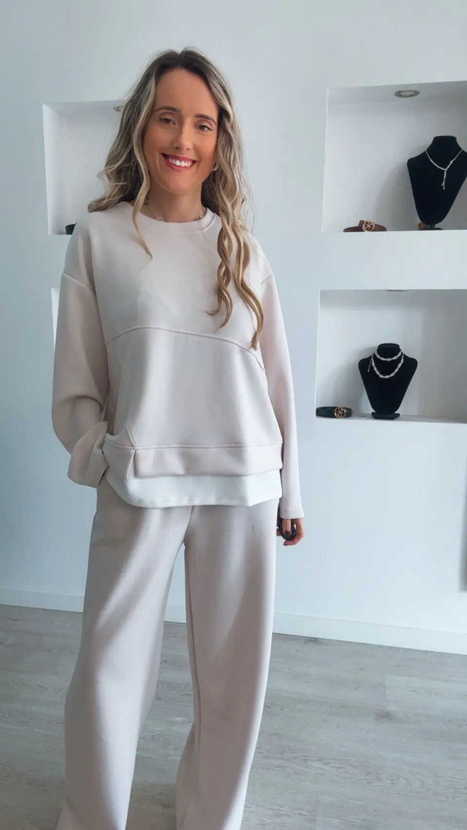 Fato de treino em algodão com detalhe de camisa - TU 7