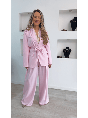 Fato de blazer comprido com cinto - TU