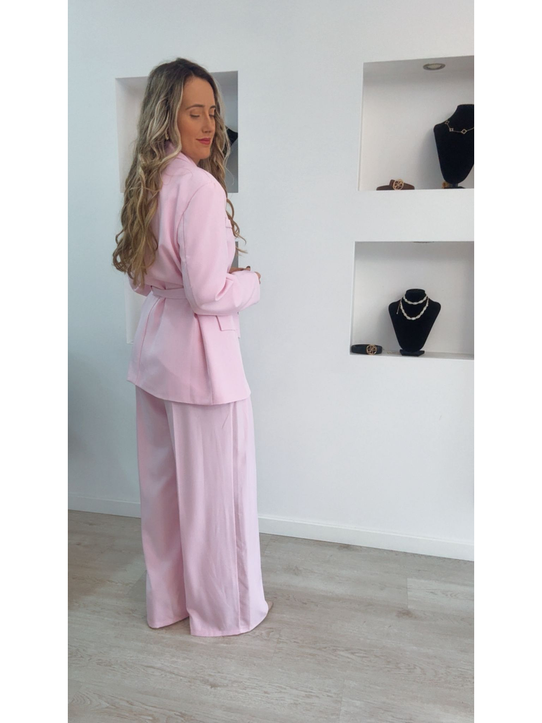 Fato de blazer comprido com cinto - TU 6