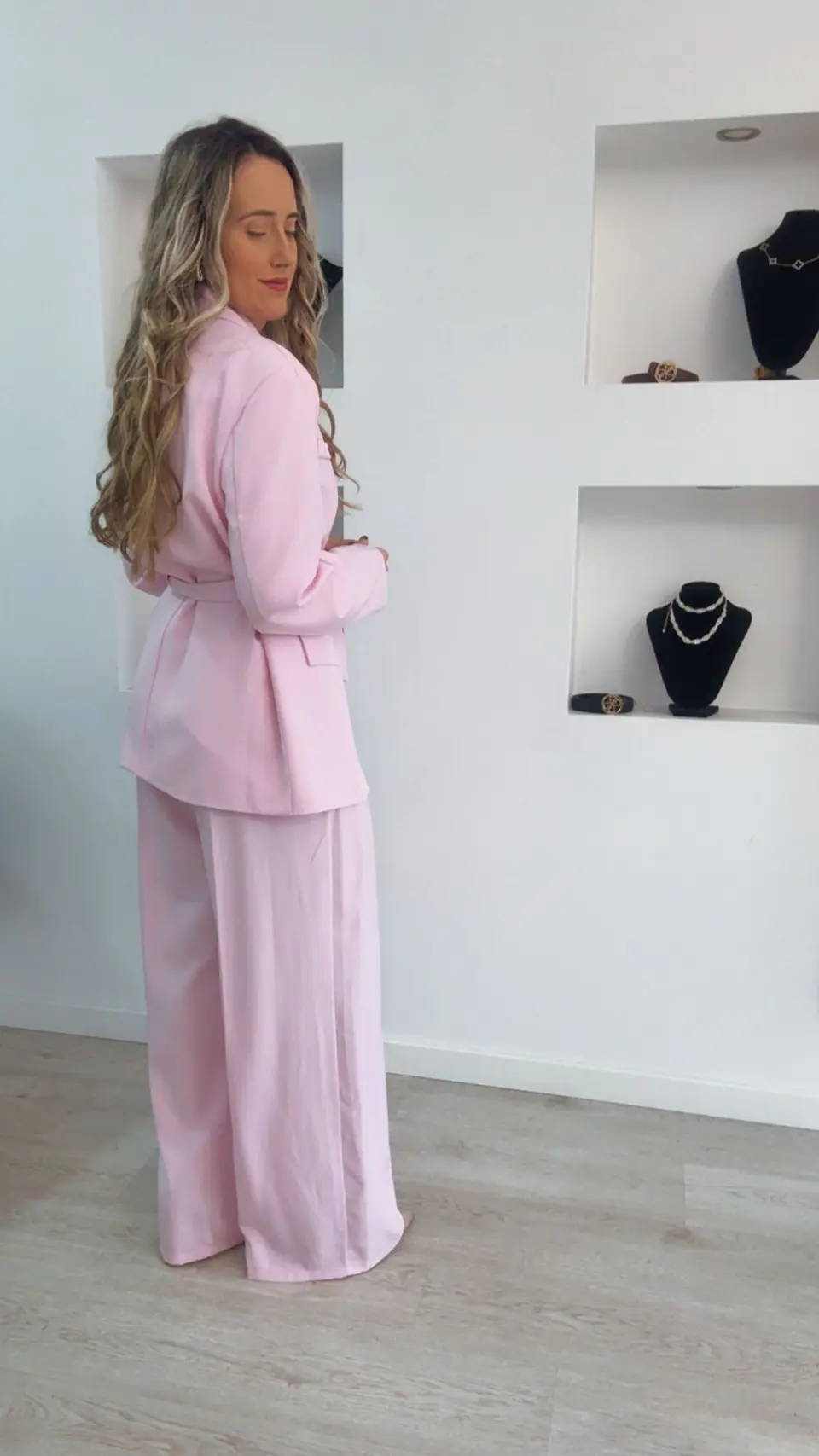 Fato de blazer comprido com cinto - TU 2