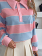 Polo de algodão com riscas - TU - Thumbnail 5