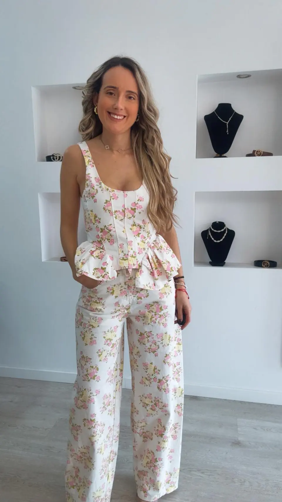 Conjunto top e calça estampado da Lumina 1