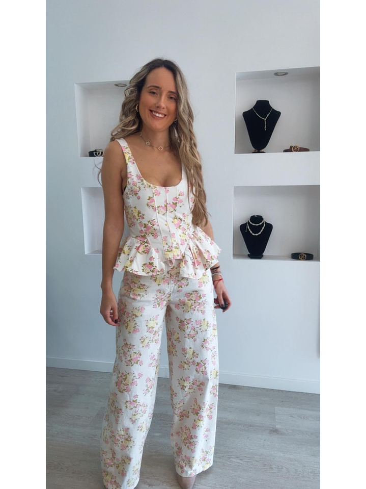 Conjunto top e calça estampado da Lumina 4