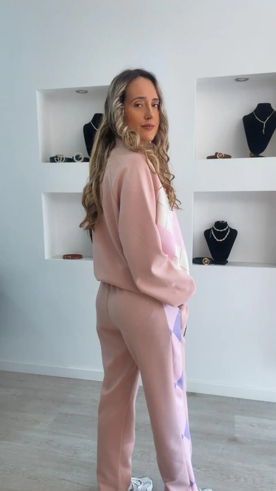 Fato de treino de losangos com casaco - TU 7