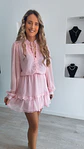 Vestido rosa com renda e folhos - Vorschaubild 1