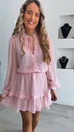 Vestido rosa com renda e folhos - Vorschaubild 6