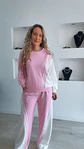 Fato de treino rosa e branco com riscas - TU - Thumbnail 4