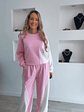 Fato de treino rosa e branco com riscas - TU - Thumbnail 3