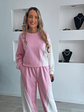 Fato de treino rosa e branco com riscas - TU - Thumbnail 5