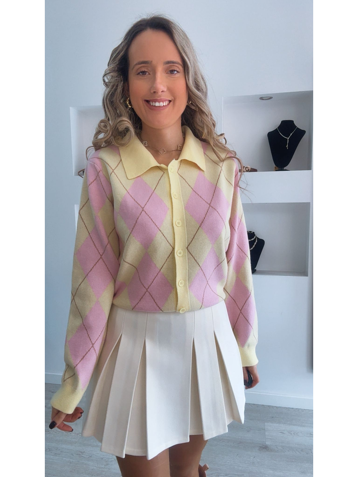 Cardigan com losangos - TU 3