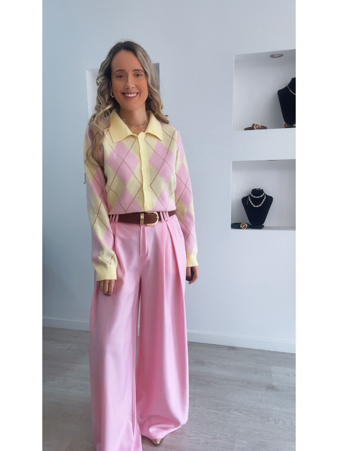 Cardigan com losangos - TU 4