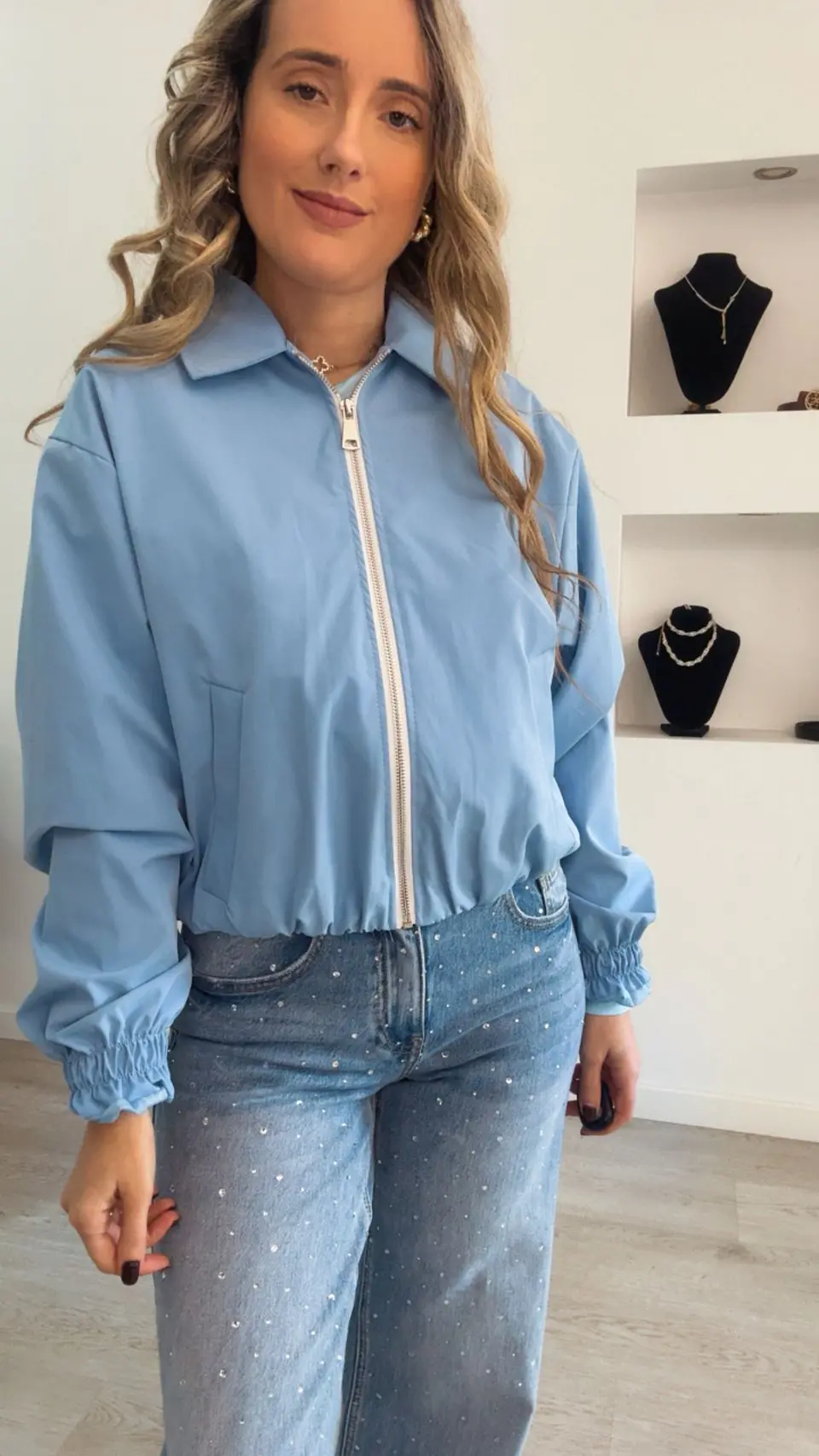 Casaco com elástico na cinta - TU 7