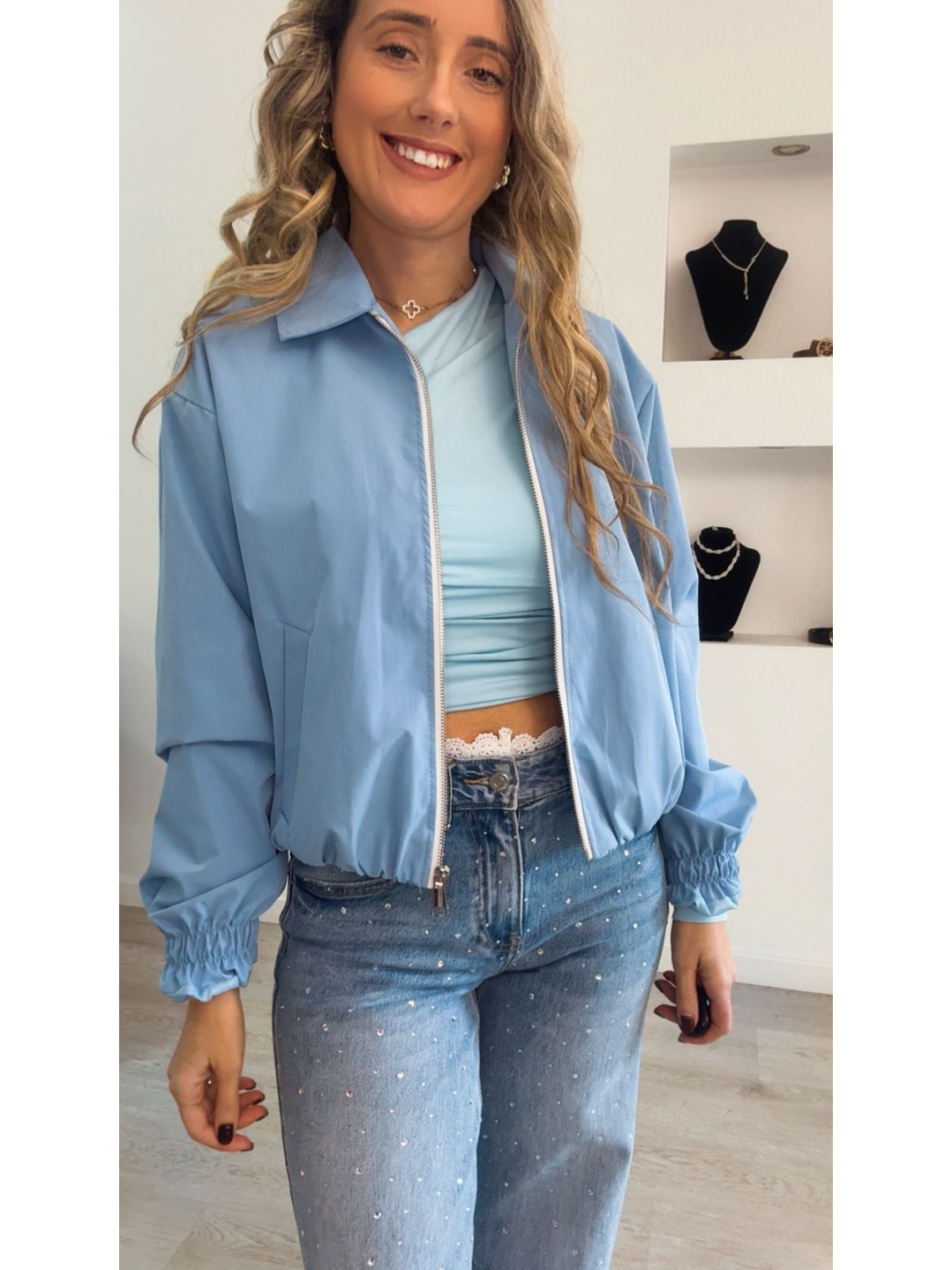 Casaco com elástico na cinta - TU 8