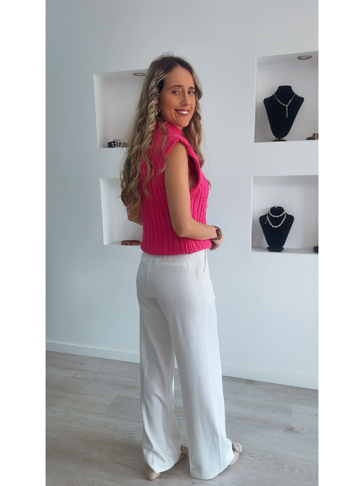 Colete em malha com tranças 2