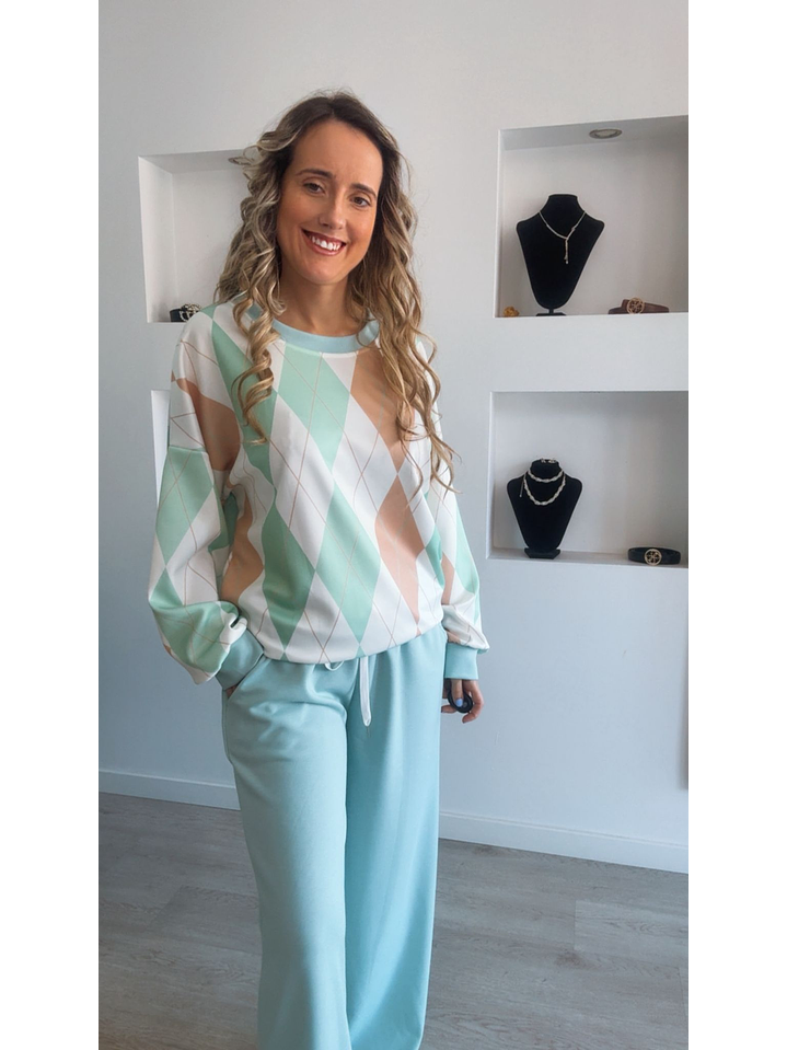 Fato de treino de losangos - TU 12