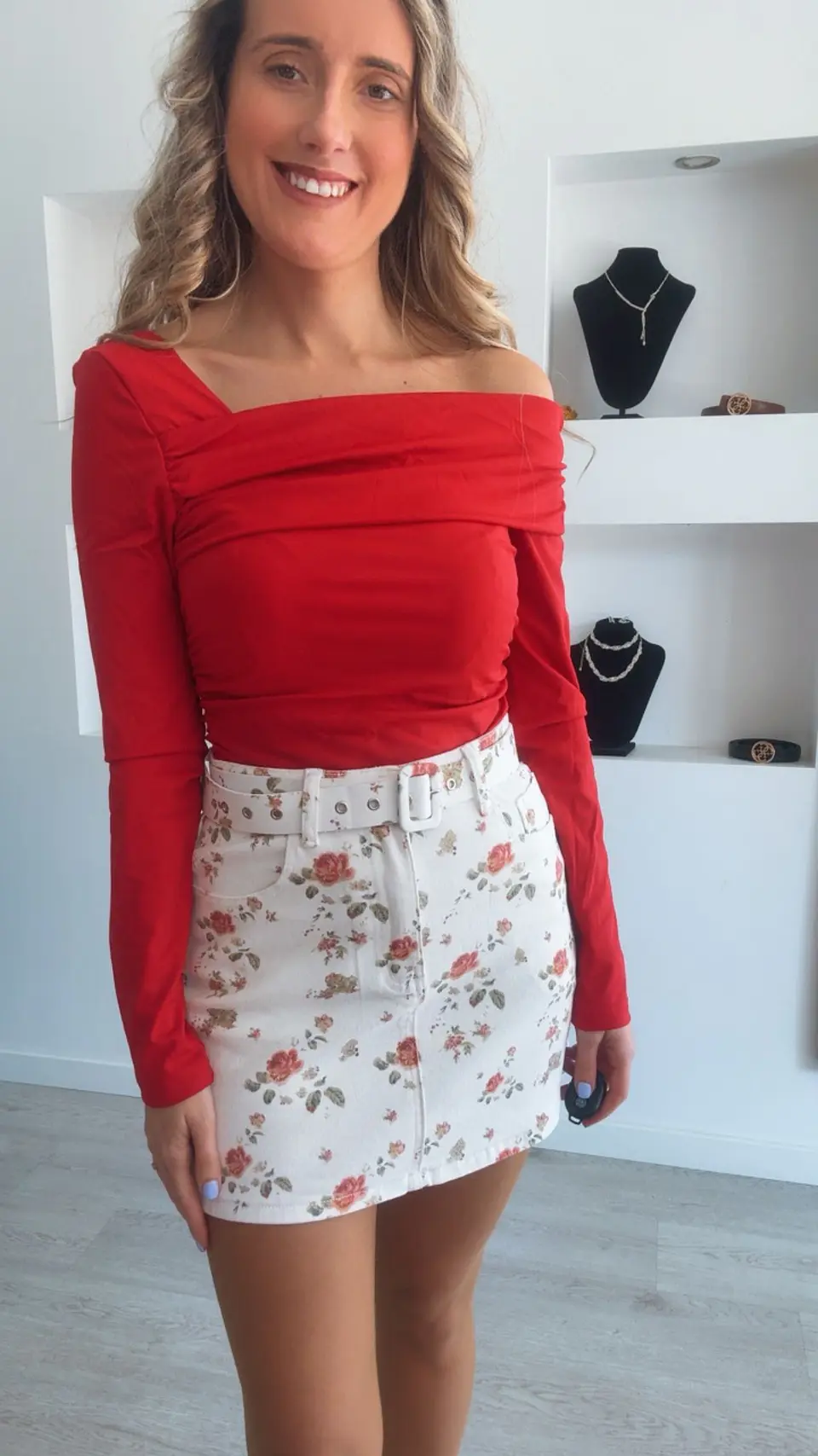 Body vermelho assimétrico 1