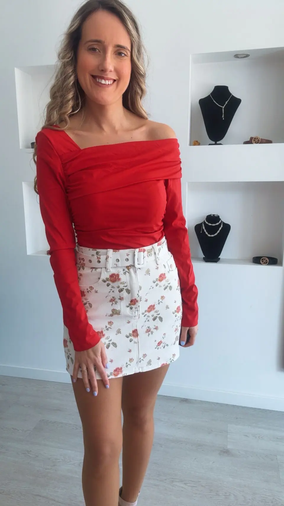 Body vermelho assimétrico 4