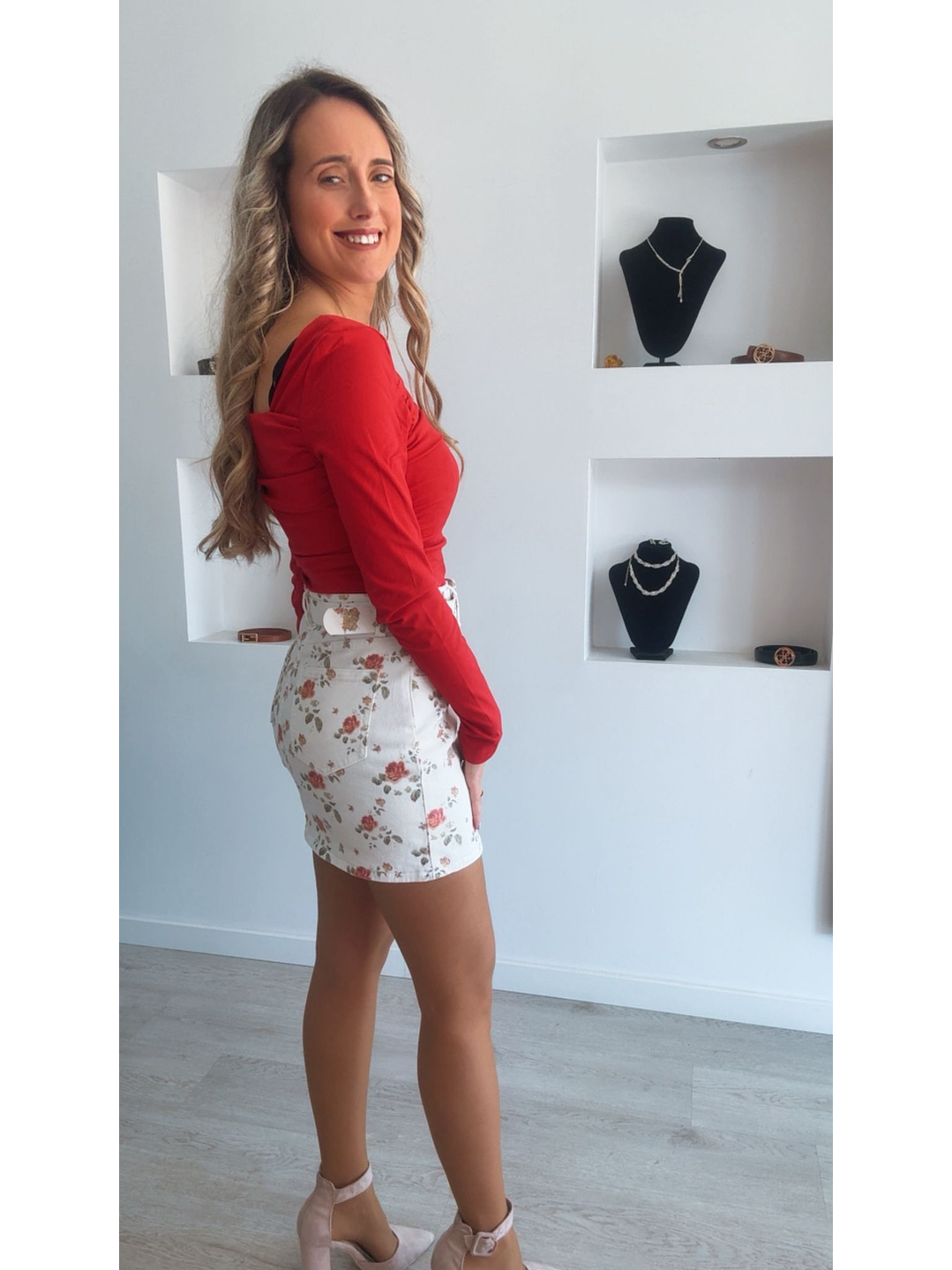 Body vermelho assimétrico 7