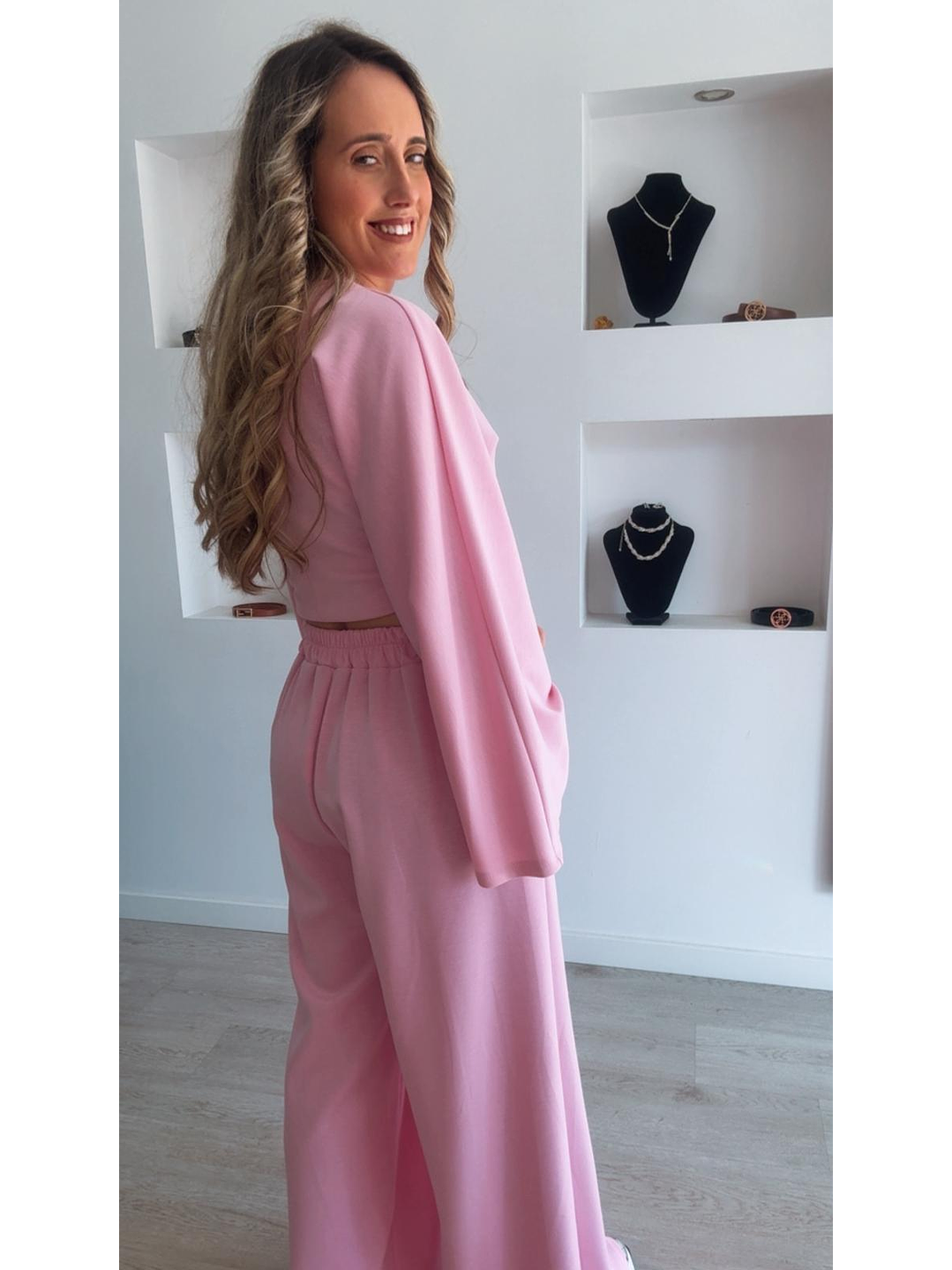 Conjunto com calça larga e camisola de manga larga - TU 7