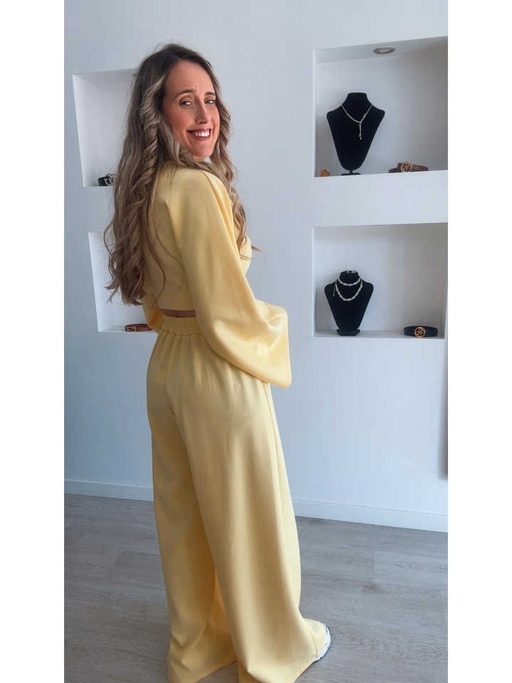 Conjunto com calça larga e camisola de manga larga - TU 9