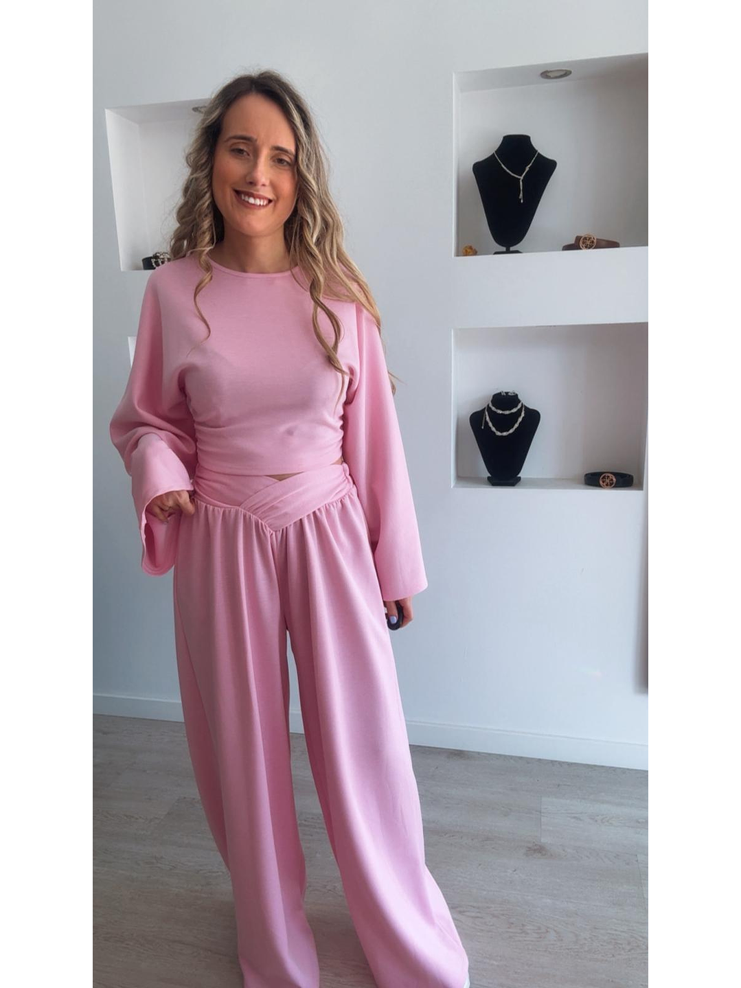 Conjunto com calça larga e camisola de manga larga - TU 5