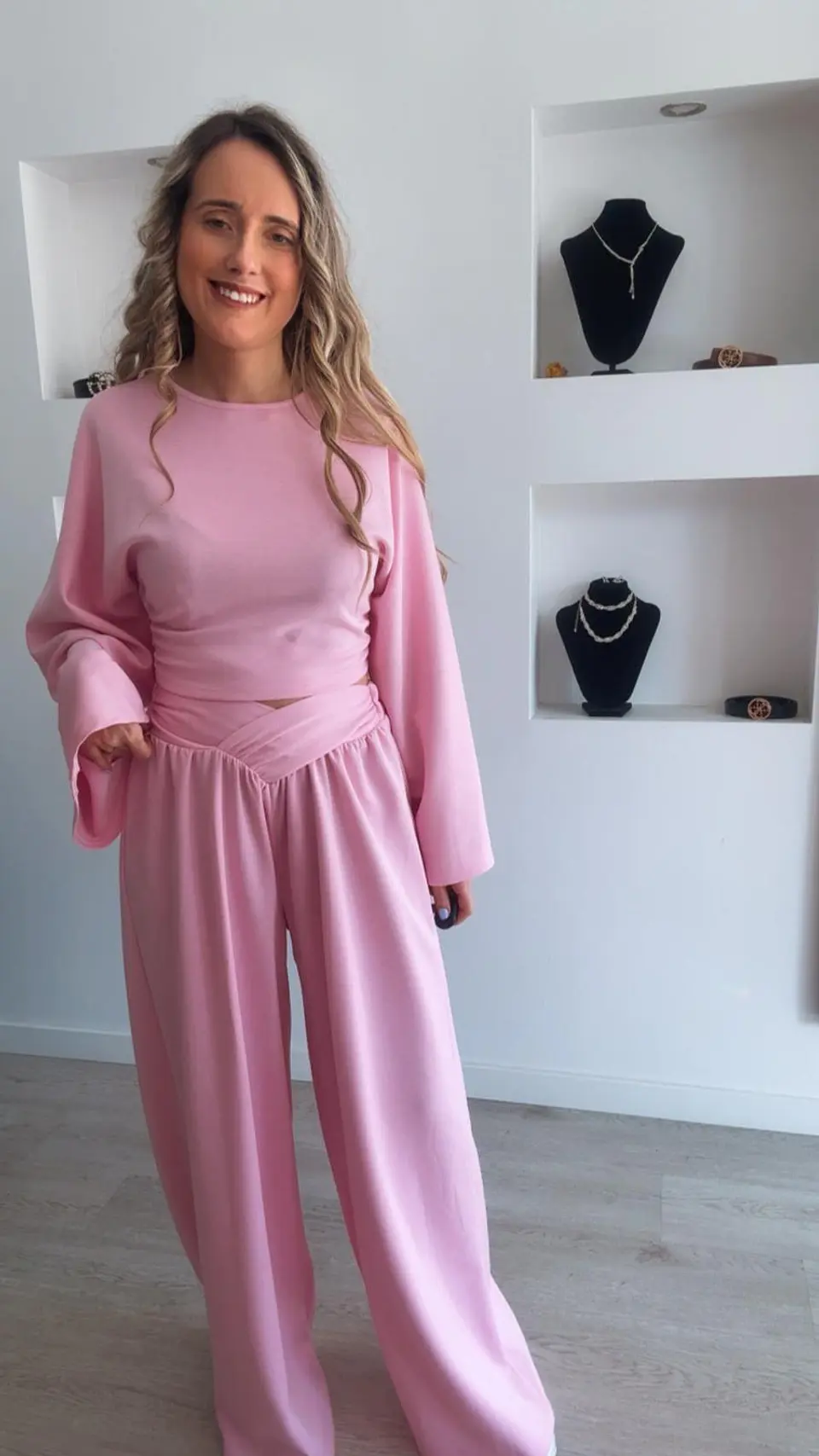 Conjunto com calça larga e camisola de manga larga - TU 5