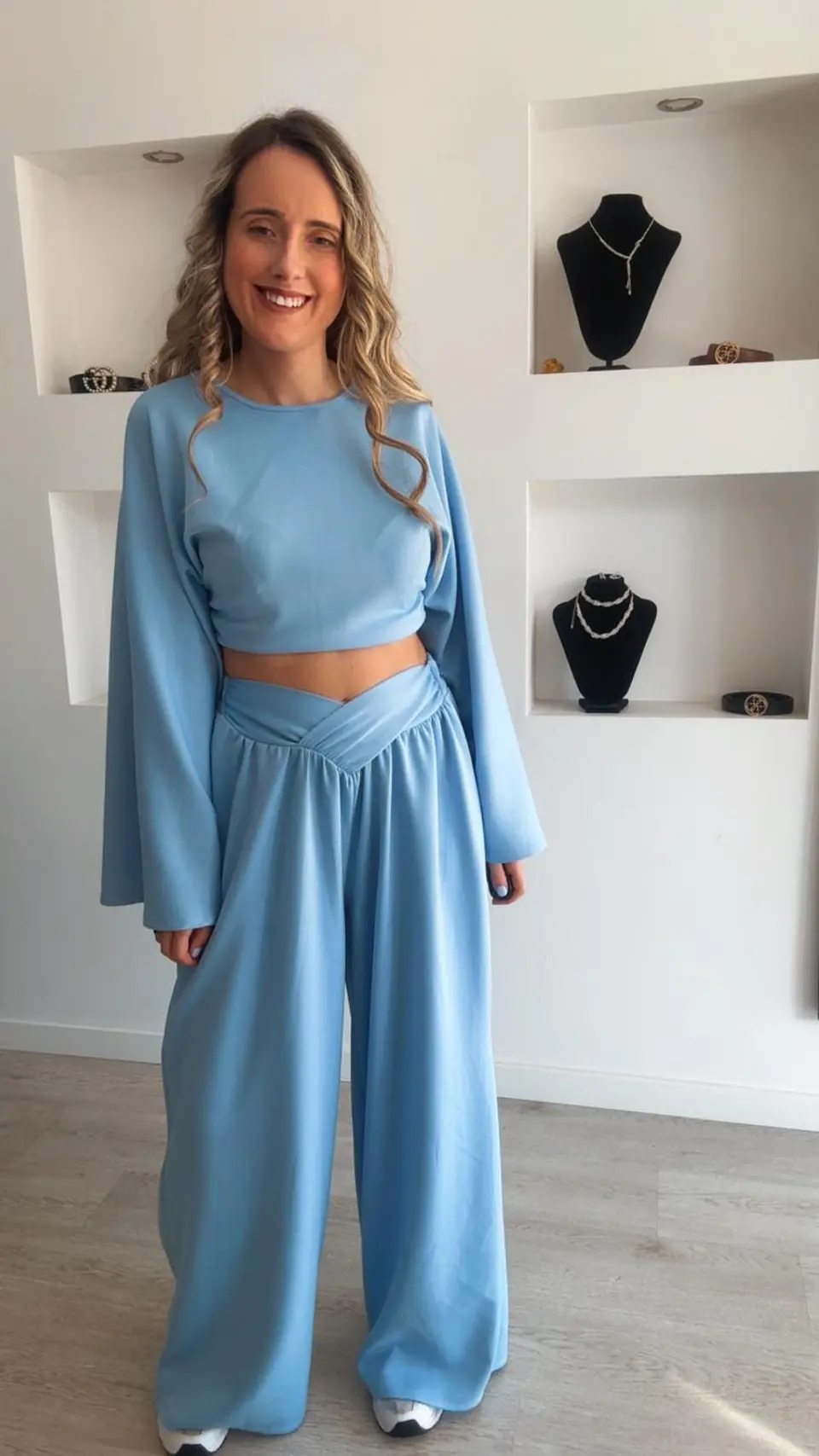 Conjunto com calça larga e camisola de manga larga - TU 1