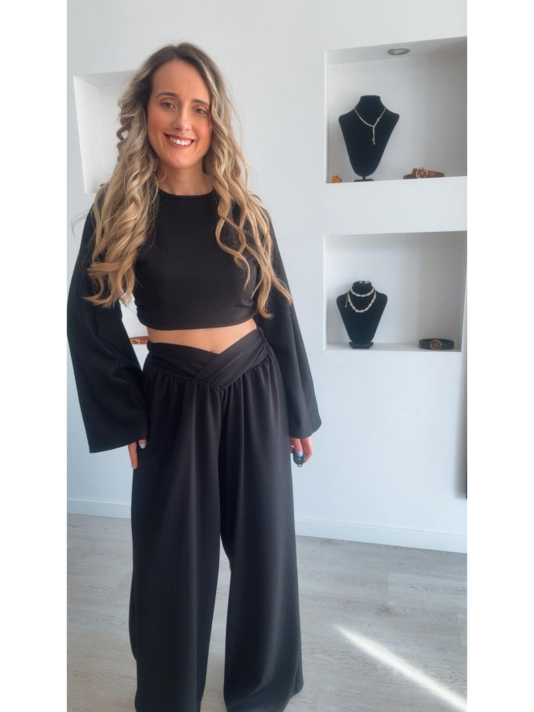 Conjunto com calça larga e camisola de manga larga - TU 14