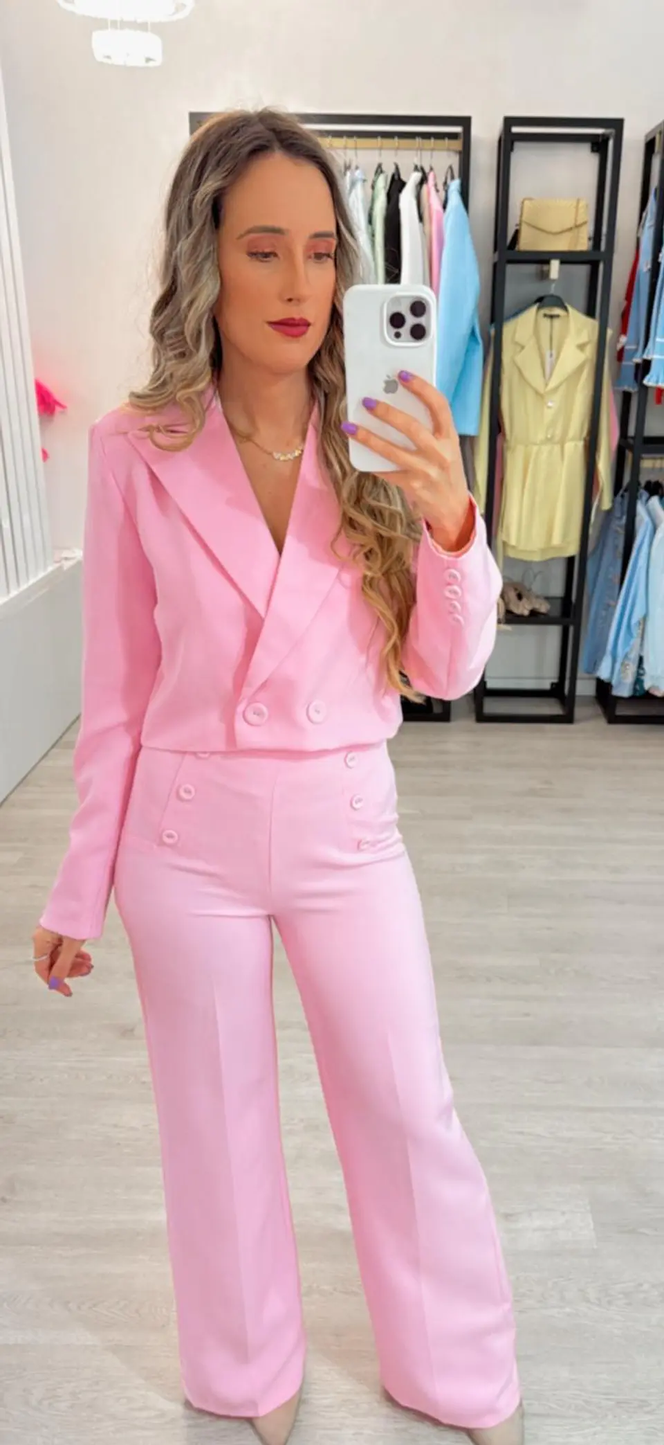 Fato com blazer curto 2