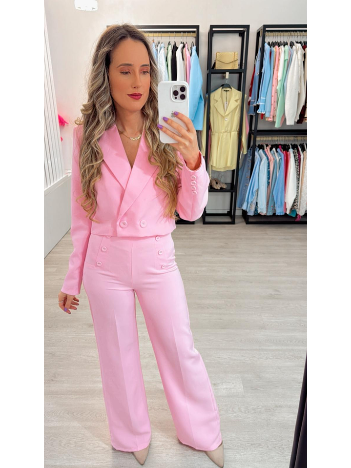 Fato com blazer curto 6